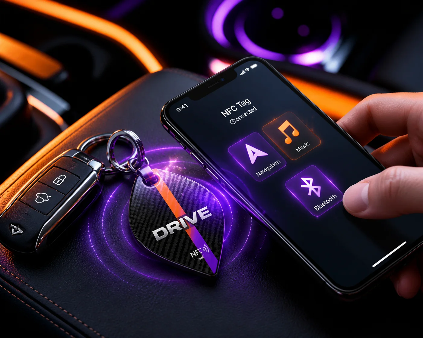 NFC-метка в машине: Быстрый запуск приложений и автоматизация
